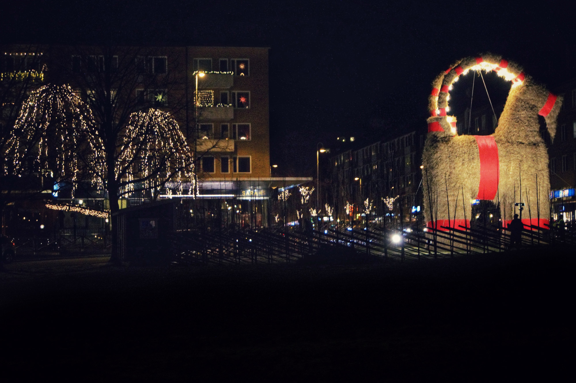 Gävle bocken under kvällstid
