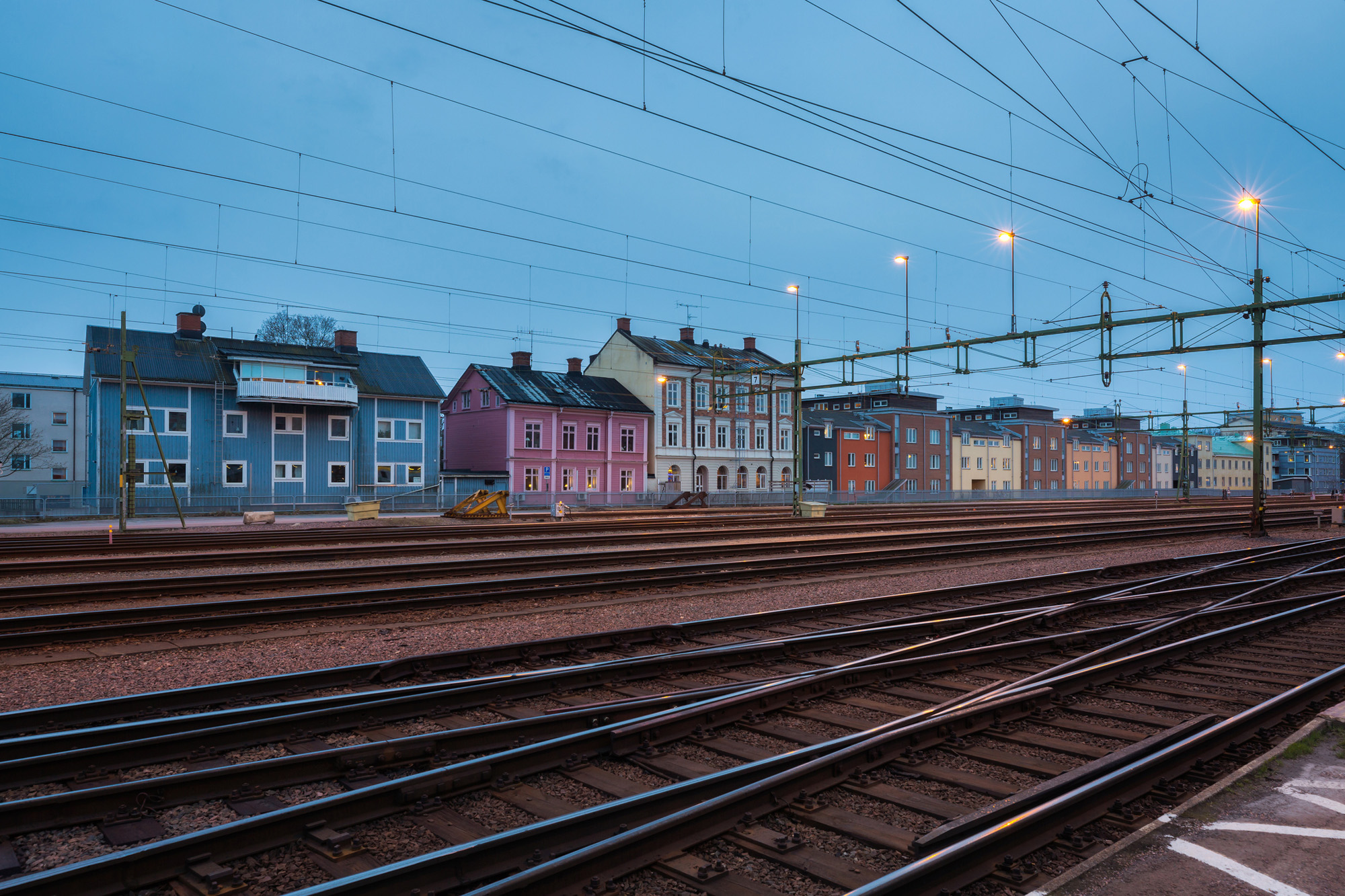 Utsiktbild över Karlstads tågstation
